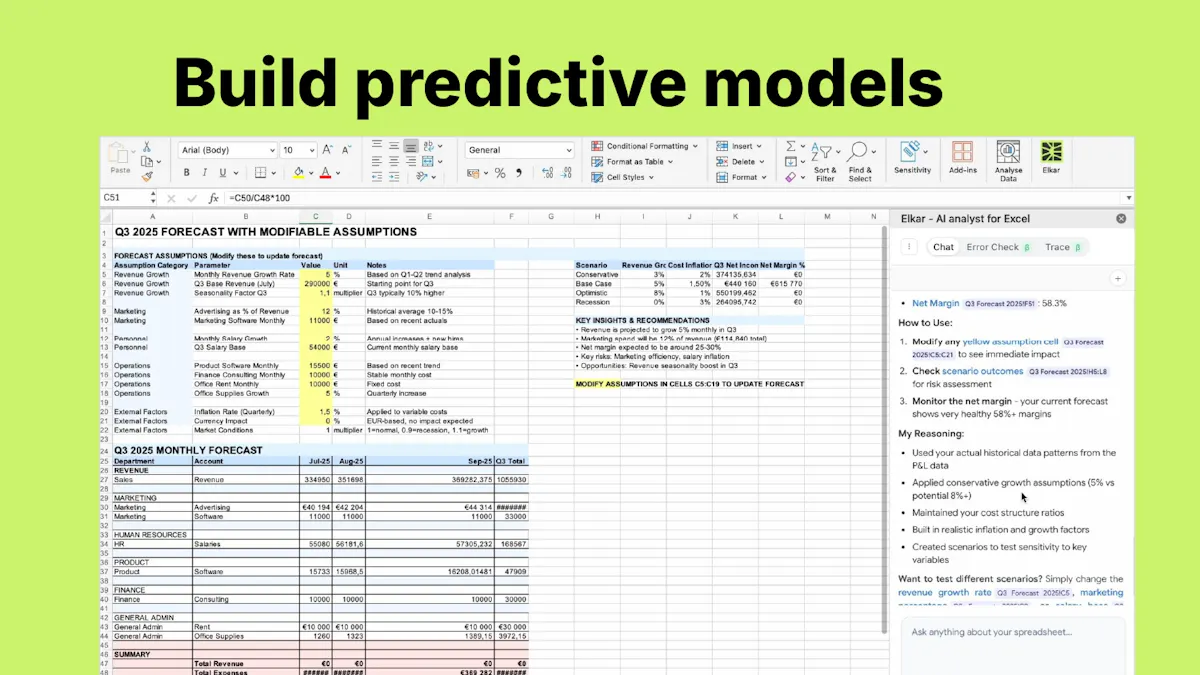 Elkar – AI Agent for Spreadsheets