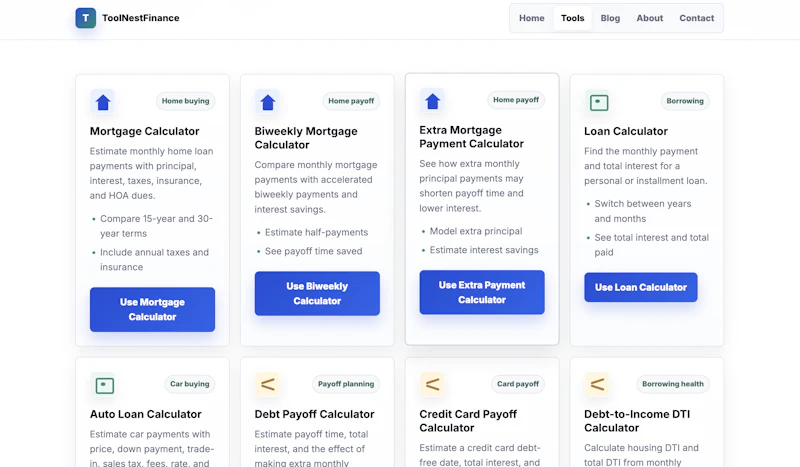 ToolNestFinance screenshot 2