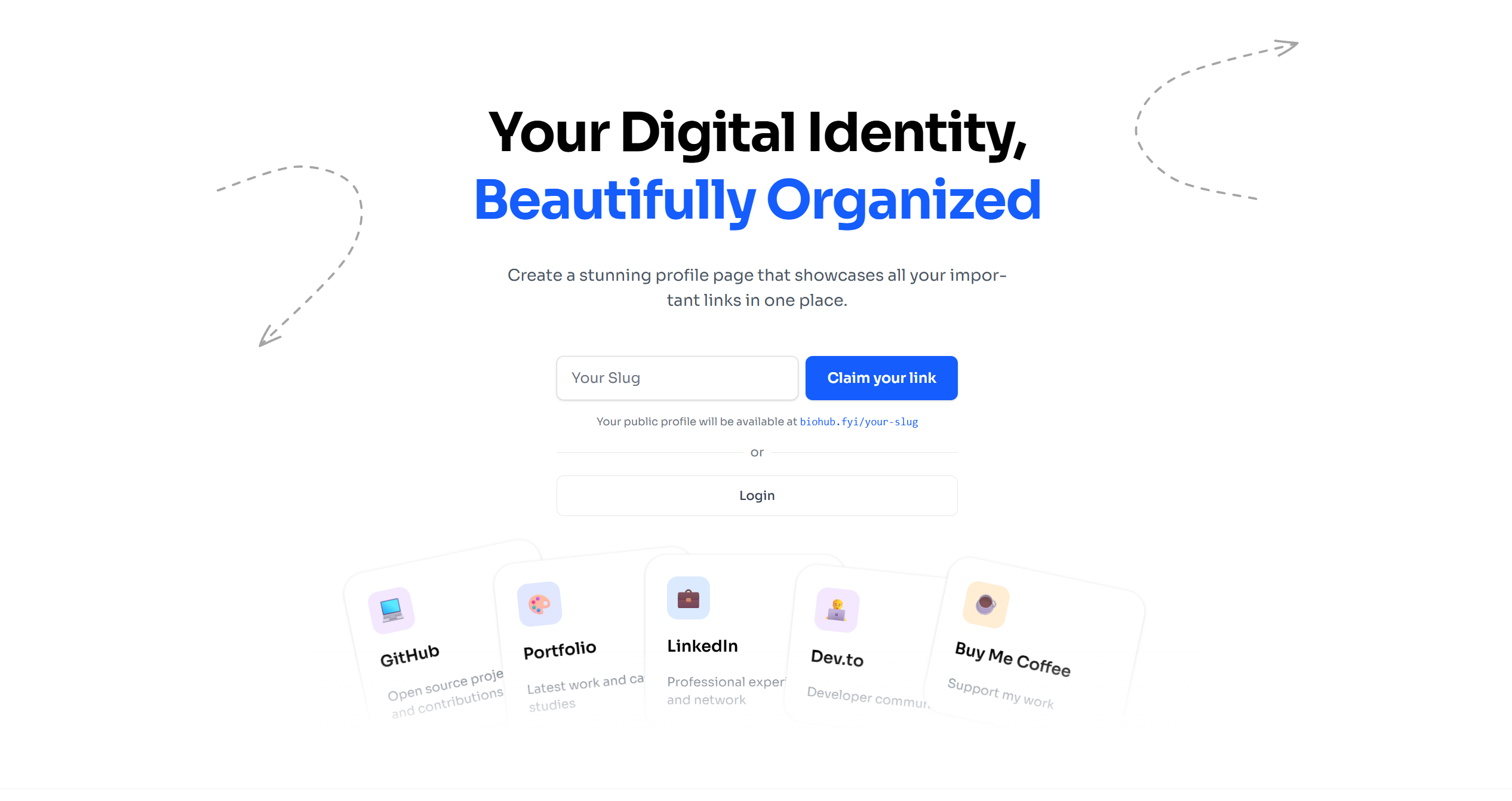 biohub.fyi - Ihre digitale Identität, wunderschön organisiert Medien 1