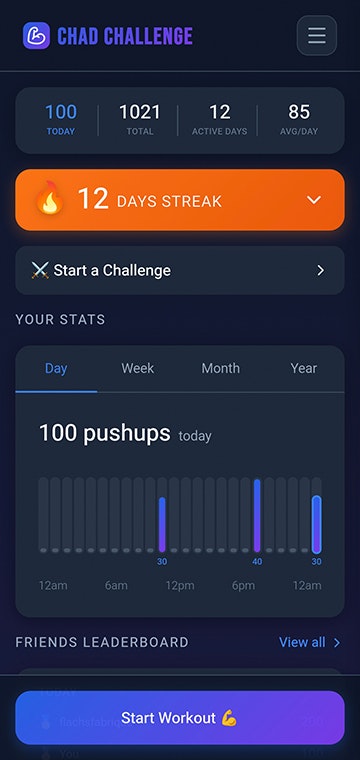 Chad Challenge - Screenshot 2 showing product features and functionality