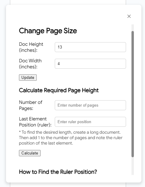 Media Halaman Sizer untuk Google Docs - Laraskan saiz halaman dokumen anda dengan add-on. 2