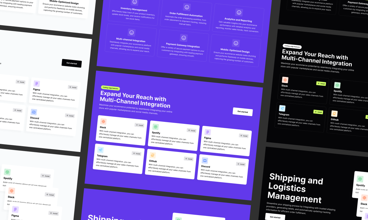 Média HUBBLE: Kit d'interface utilisateur de la page de destination SaaS - Un autre kit d'interface utilisateur qui peut rapidement créer des sites Web SaaS 2