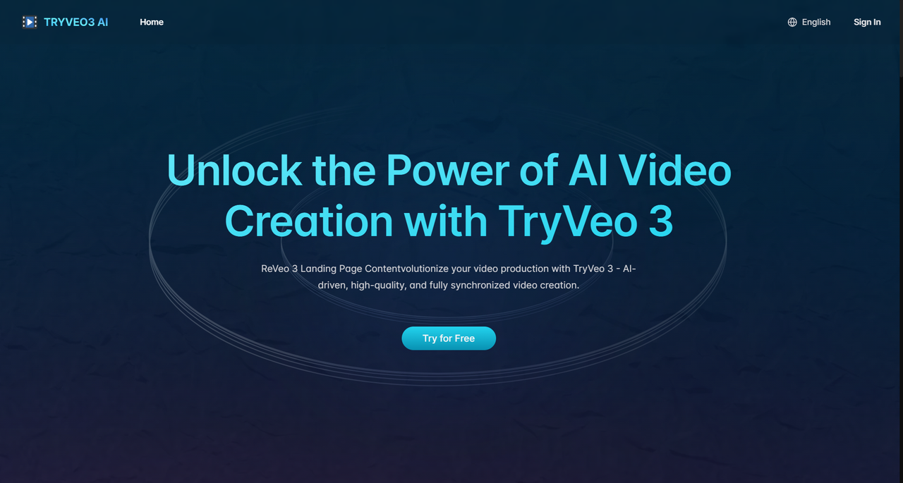 TryVeo3.ai: Google Veo 3'e Ücretsiz Erişim 3 - Metin veya görüntüleri Veo3 ile videolara dönüştürün medya 1
