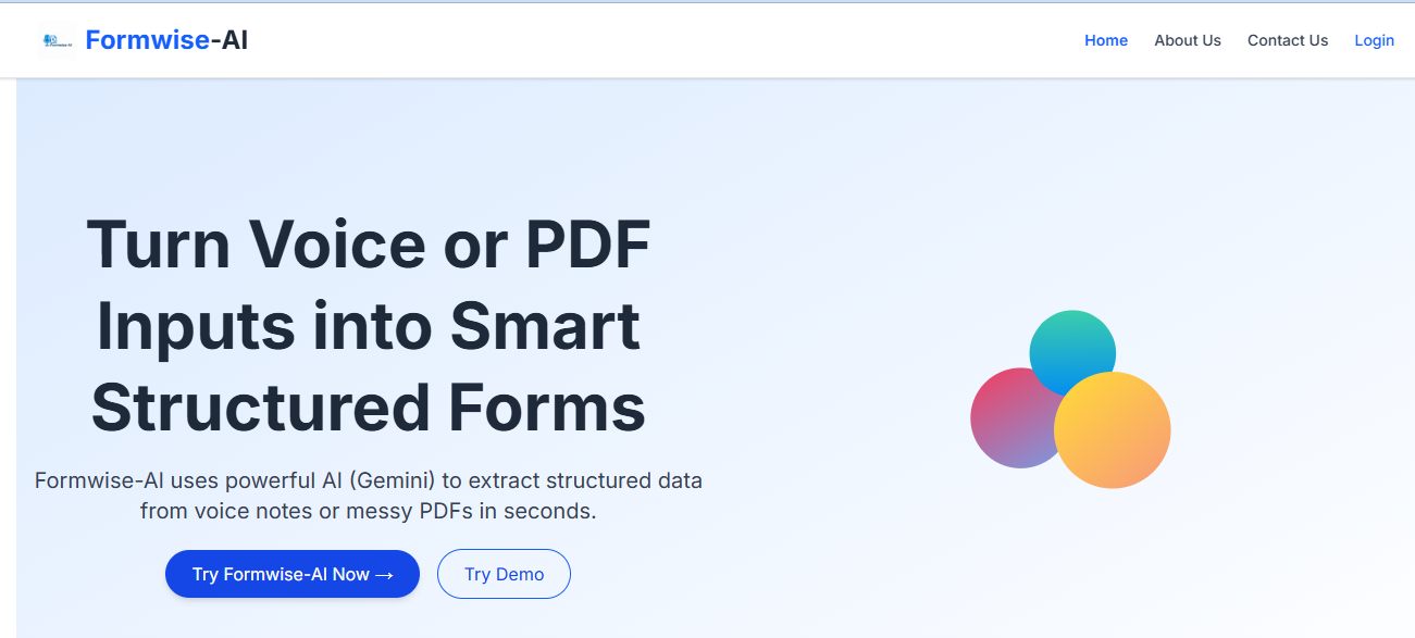 Формай-аи - Превратить голос и PDF в умные, редактируемые данные формы медиа 1