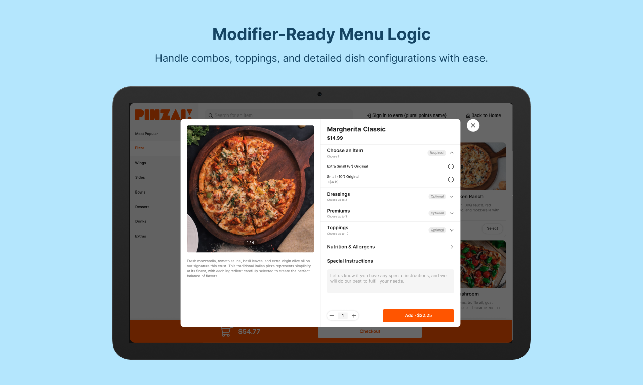 Connexup Self-ordering Kiosk App - Screenshot 5 preview