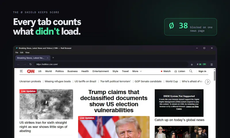  Null Browser ∅ screenshot 5