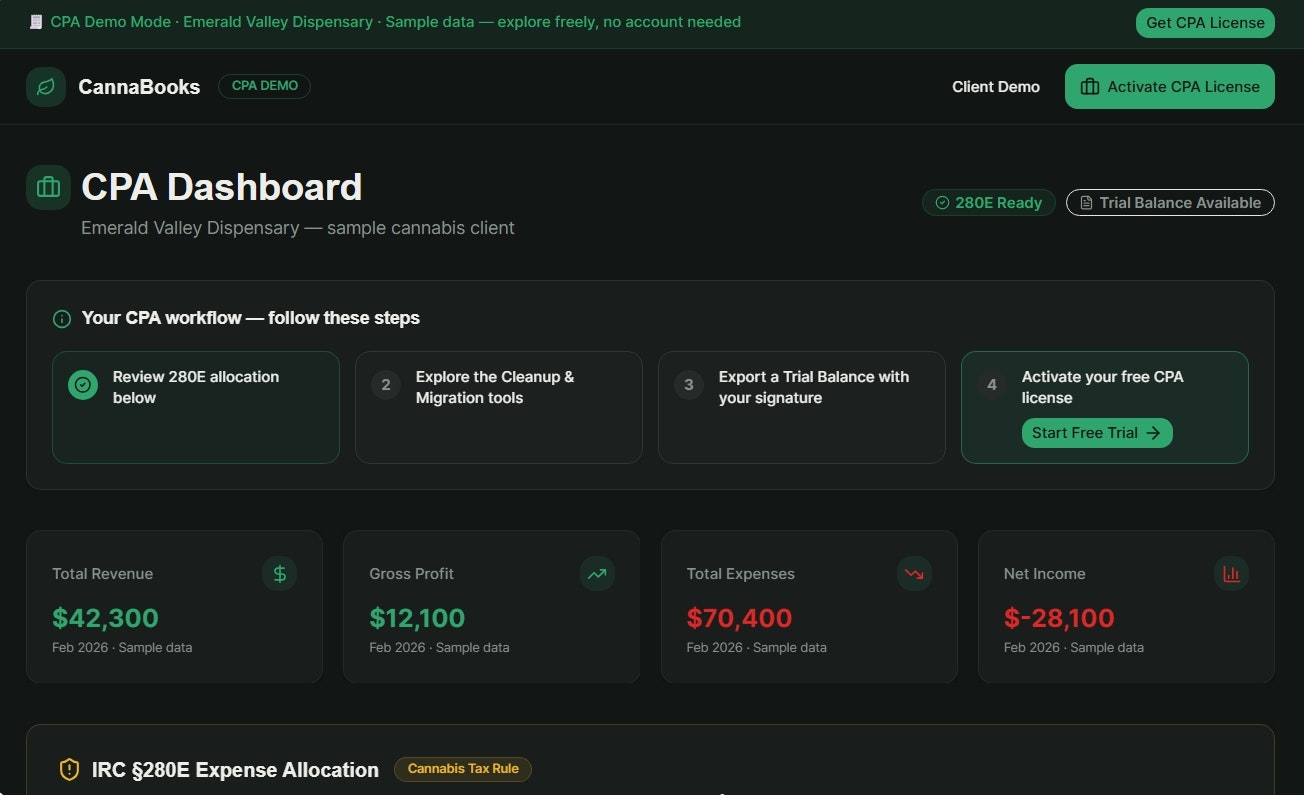 CannaBooks - Screenshot 4 showing product features and functionality