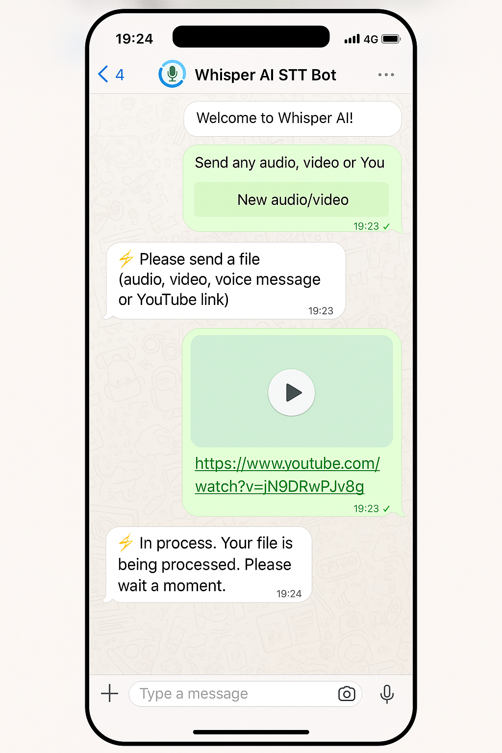 Whisper WhatsApp STT Bot gallery image