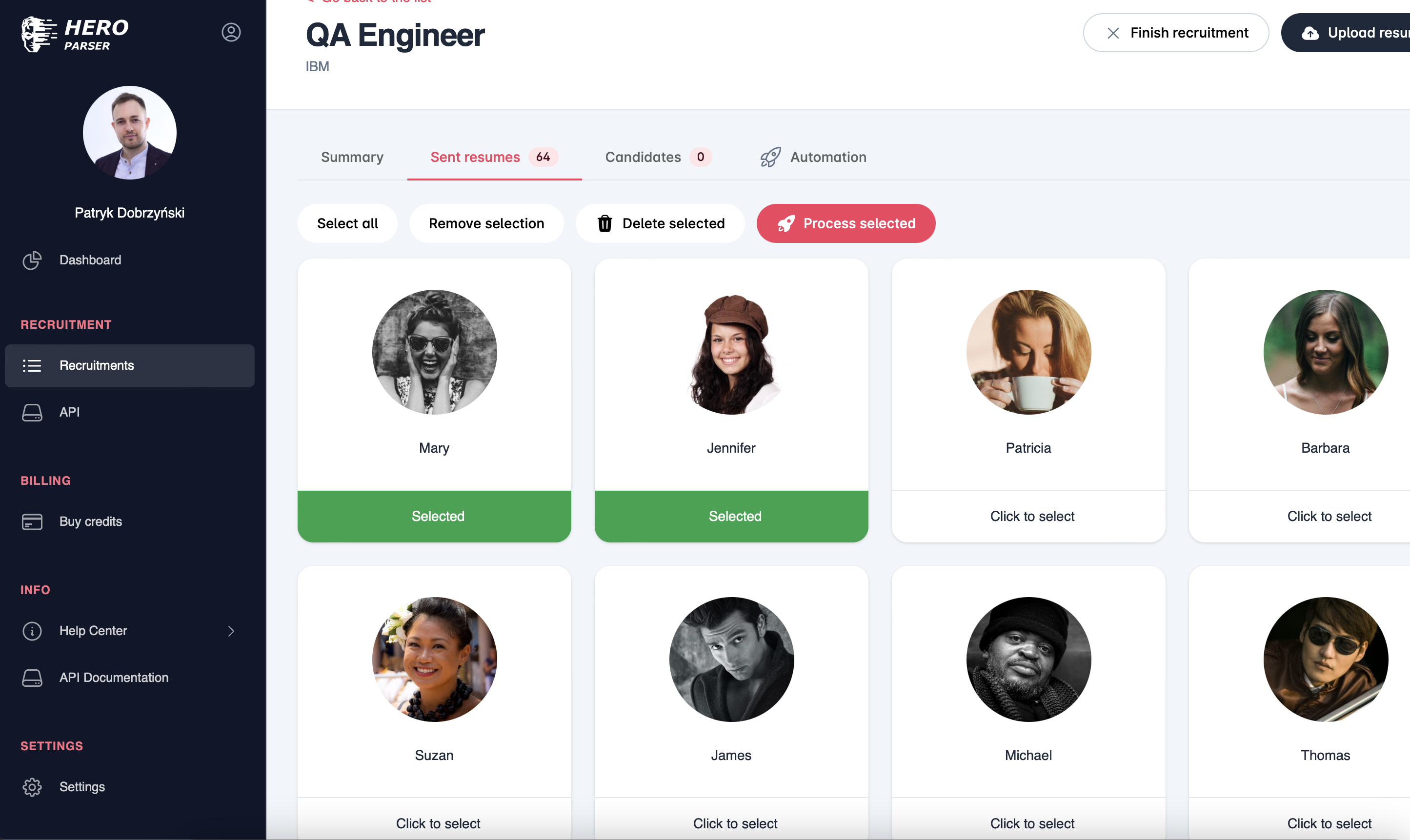 Hero Parser - เครื่องมือประเมินประวัติย่อ - เร่งการรับสมัครของคุณคำนวณผู้สมัครที่เหมาะสม media 4