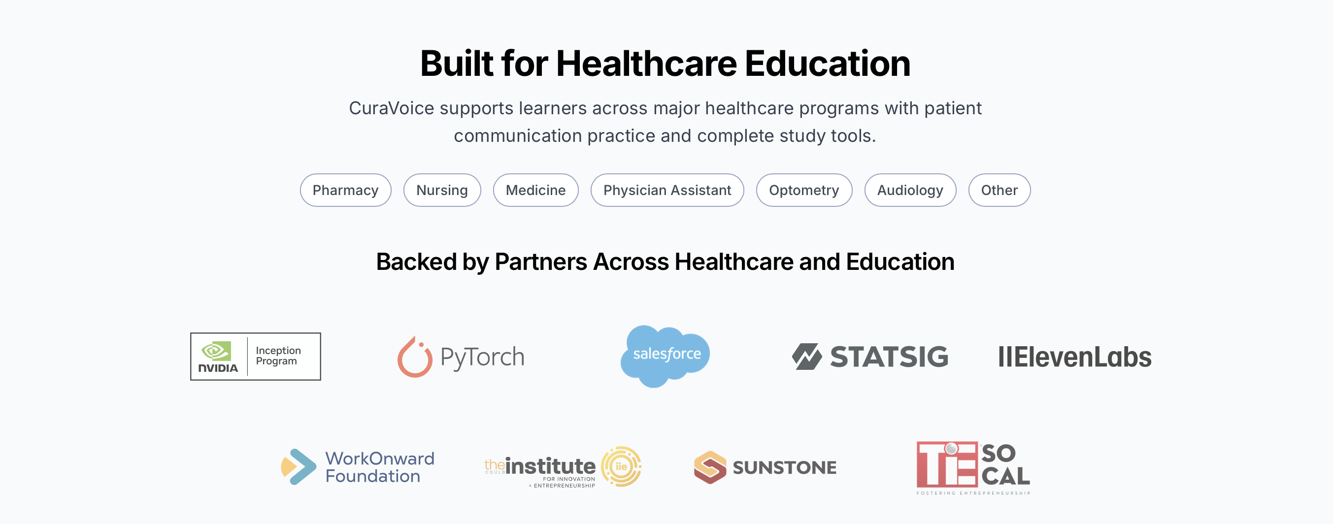 CuraVoice - Screenshot 2 showing product features and functionality
