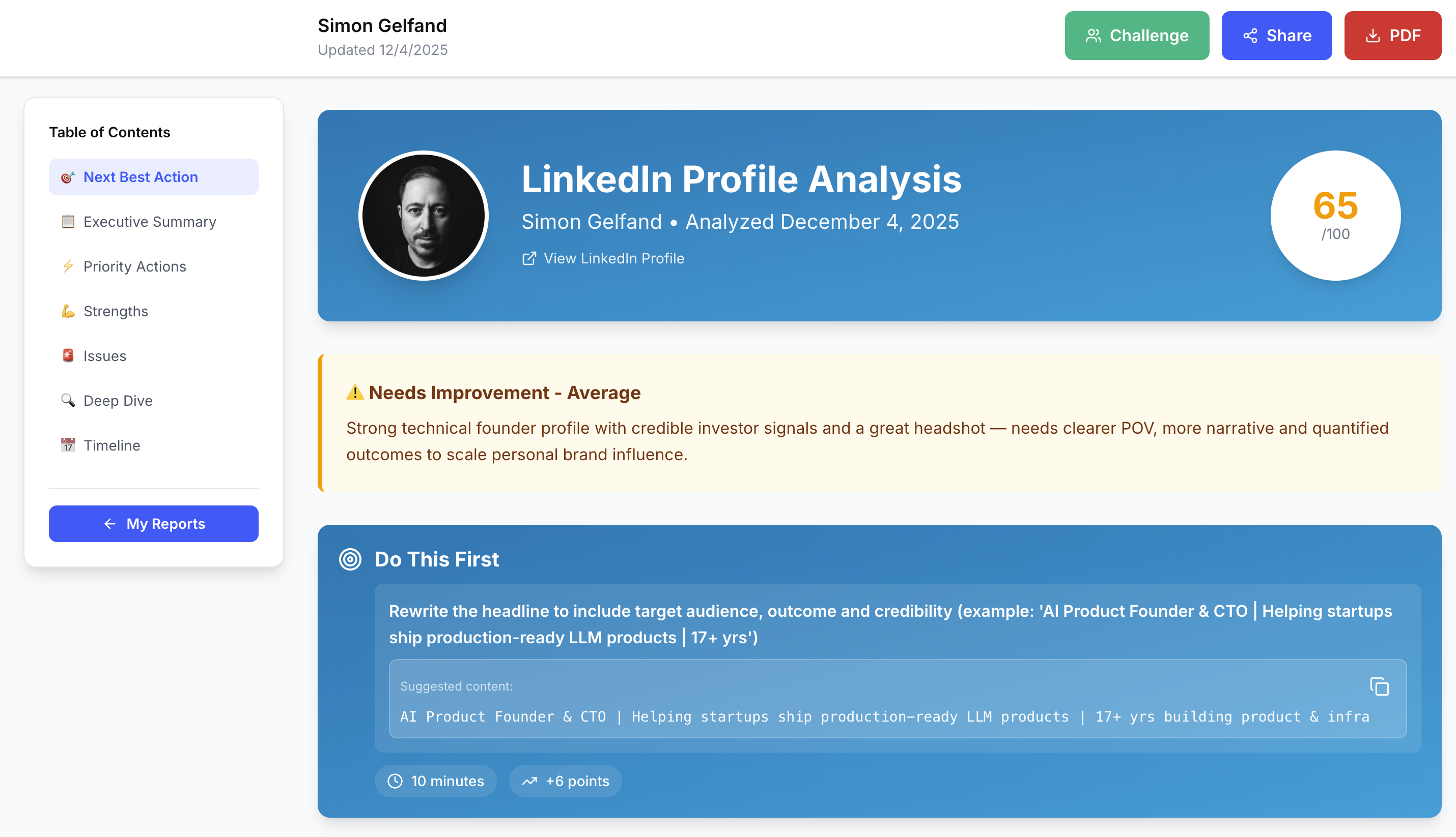 LinkedIn Profile Audit by HookTide gallery image