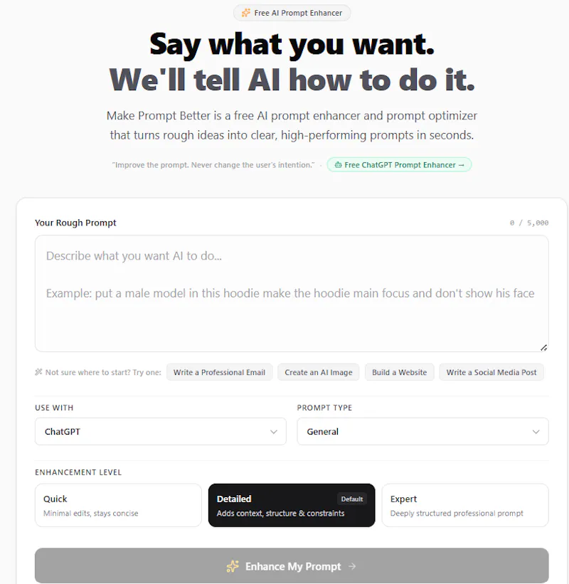 Make Prompt Better screenshot 2