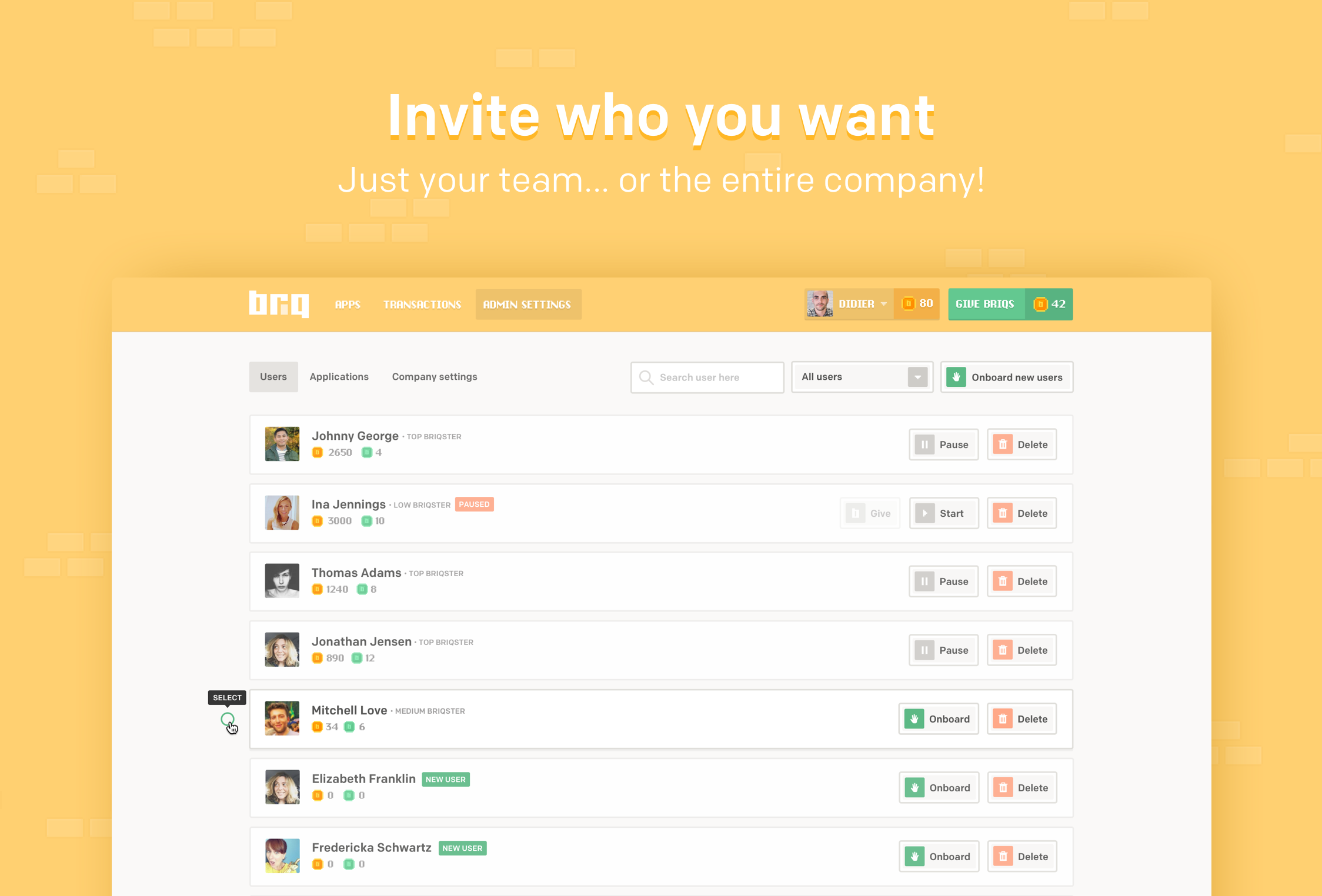 Briq for Slack gallery image