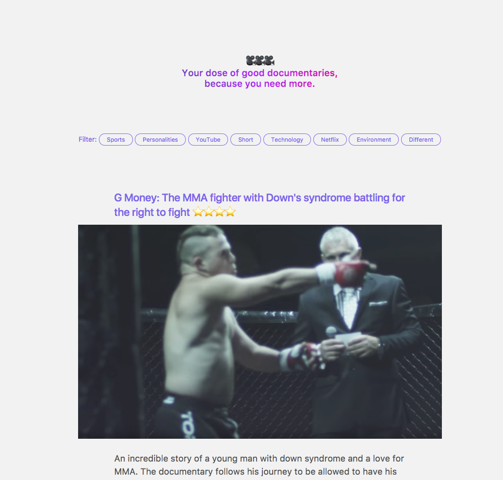 Your dose of good documentaries gallery image