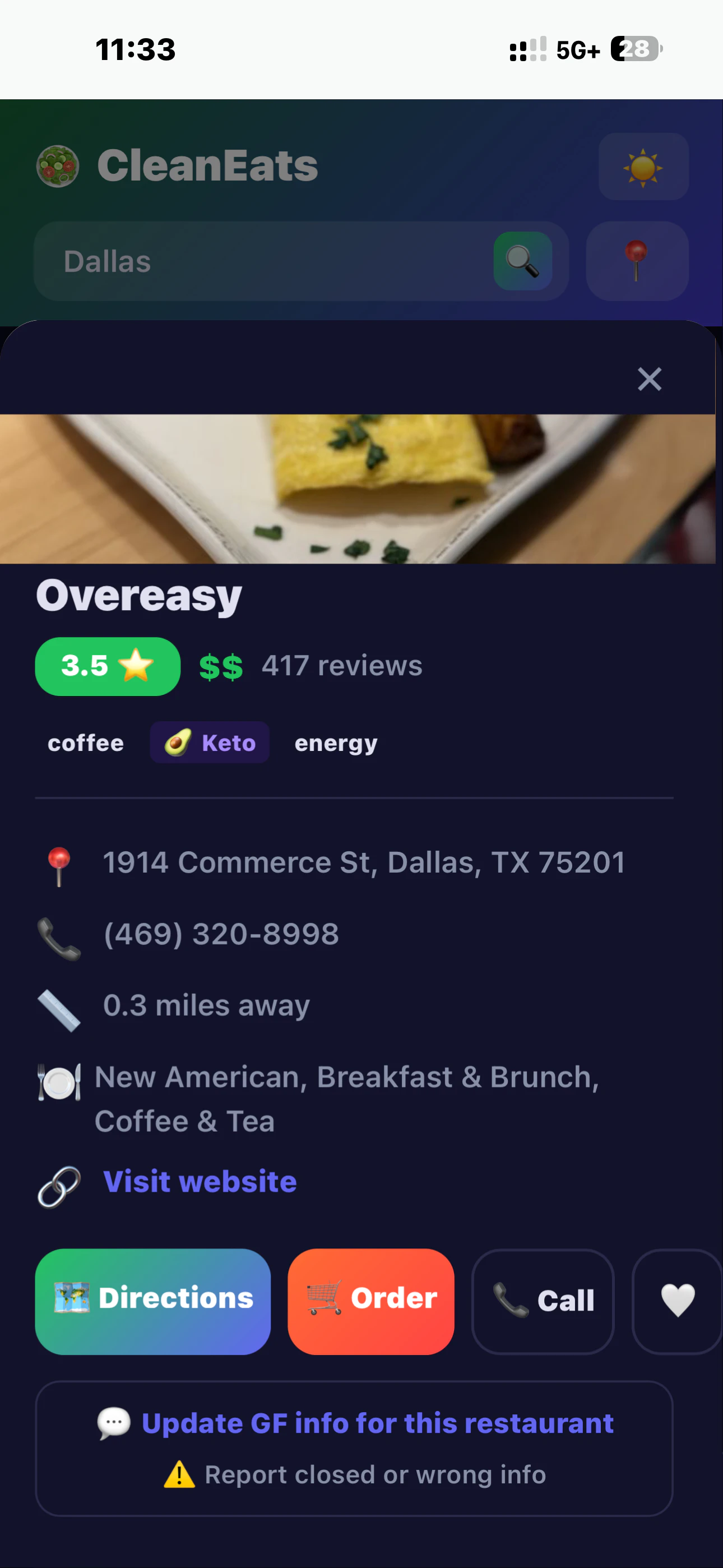 Clean Eats screenshot 2