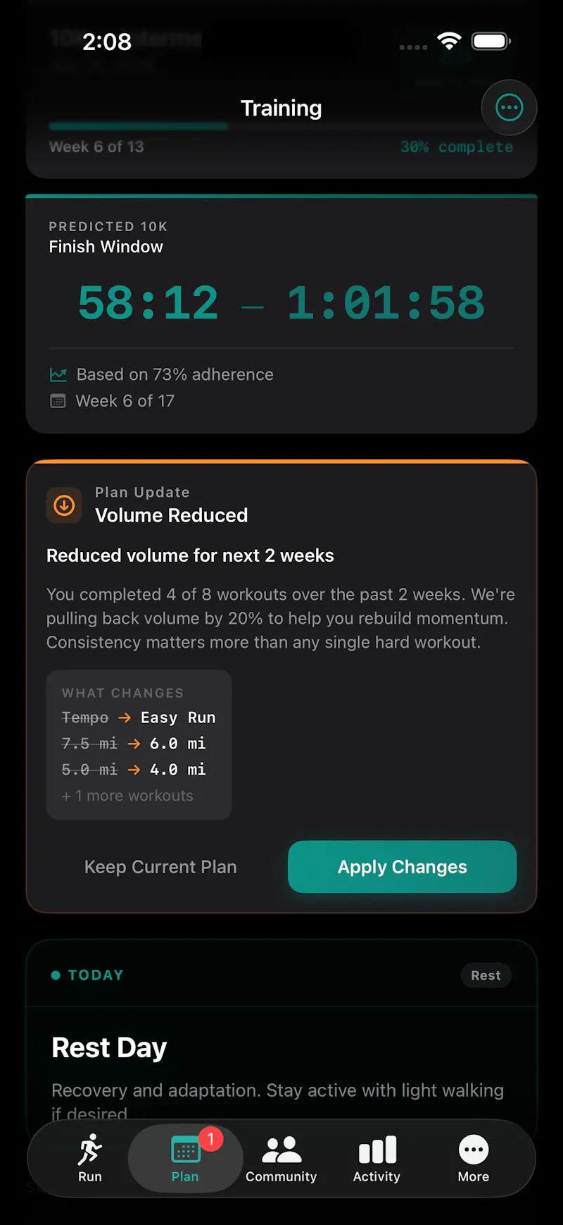 Cursa — Run tracking and training app screenshot 2