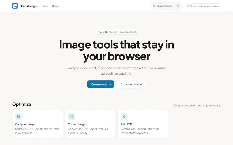 StackTools screenshot 2