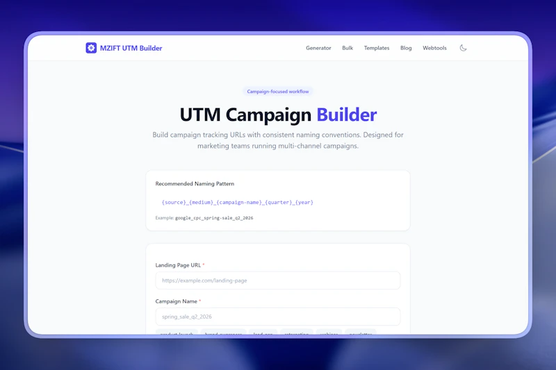 MZIFT UTM Builder screenshot 3