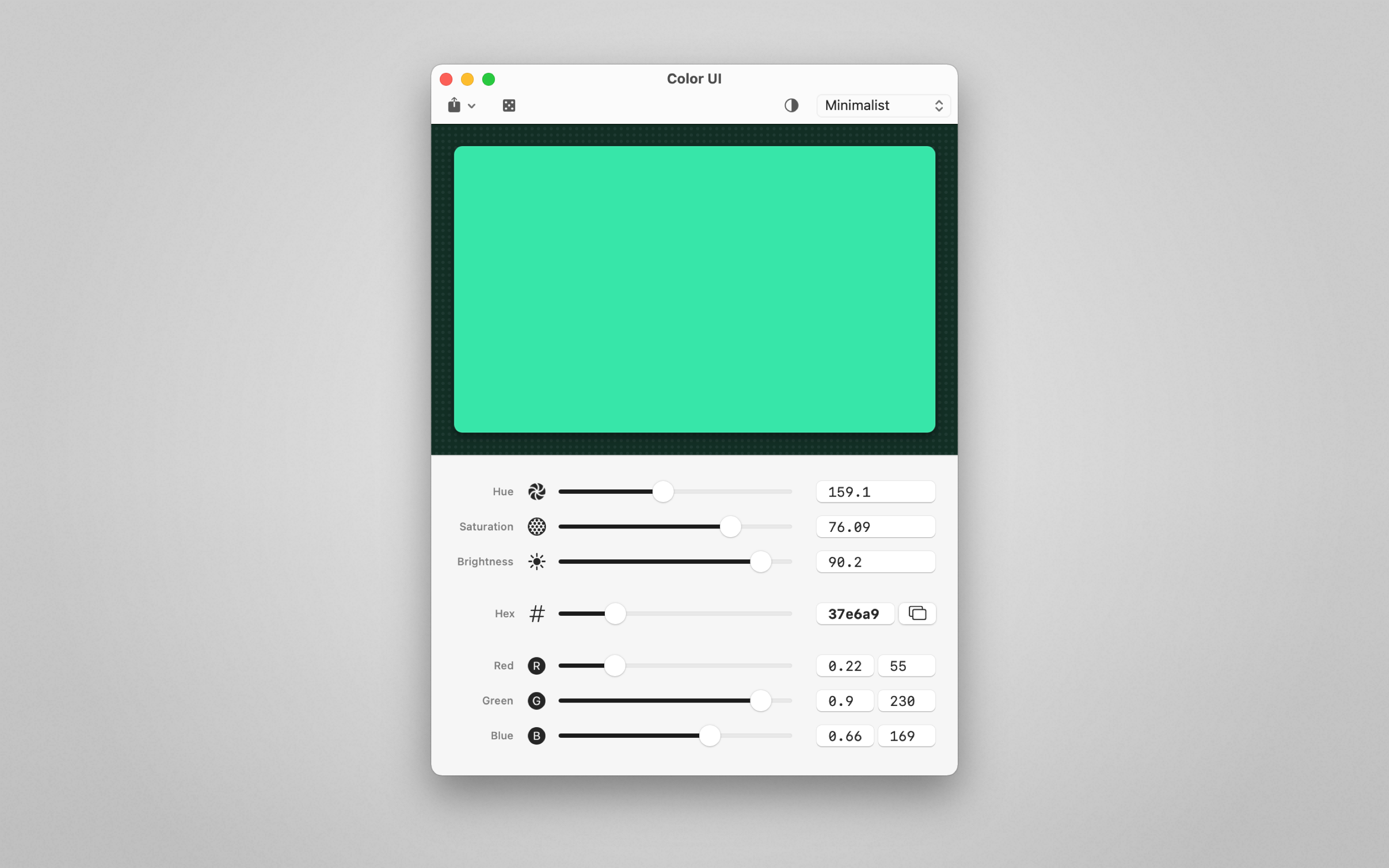 Color UI gallery image
