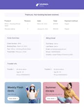 Journeya Travel Agency website Template gallery image