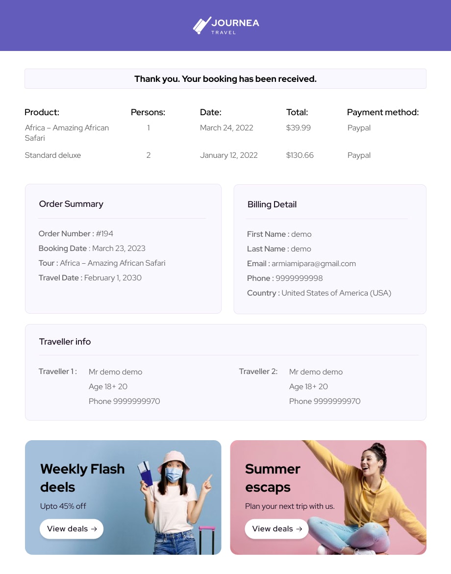 Journeys reisbureau website -sjabloon - Reizen reisbureau website -sjabloon figma ui -sjabloon media 2
