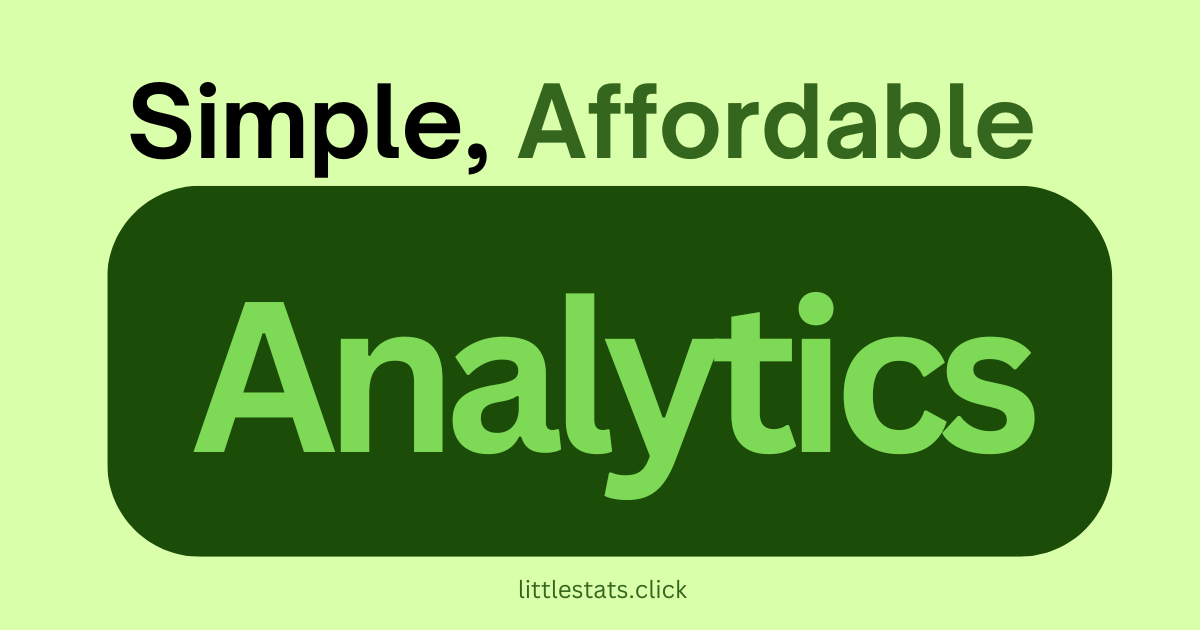 وسائط littlestats - تحليلات بأسعار معقولة 1