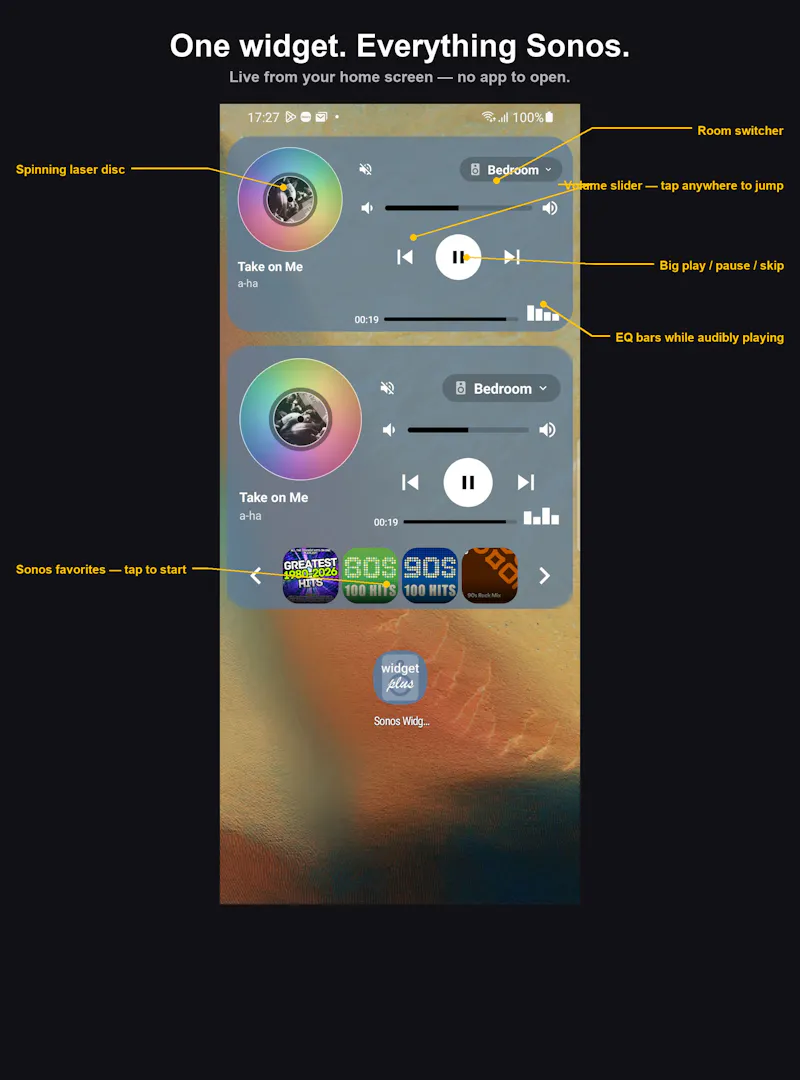 Sonos Widget Plus screenshot 6