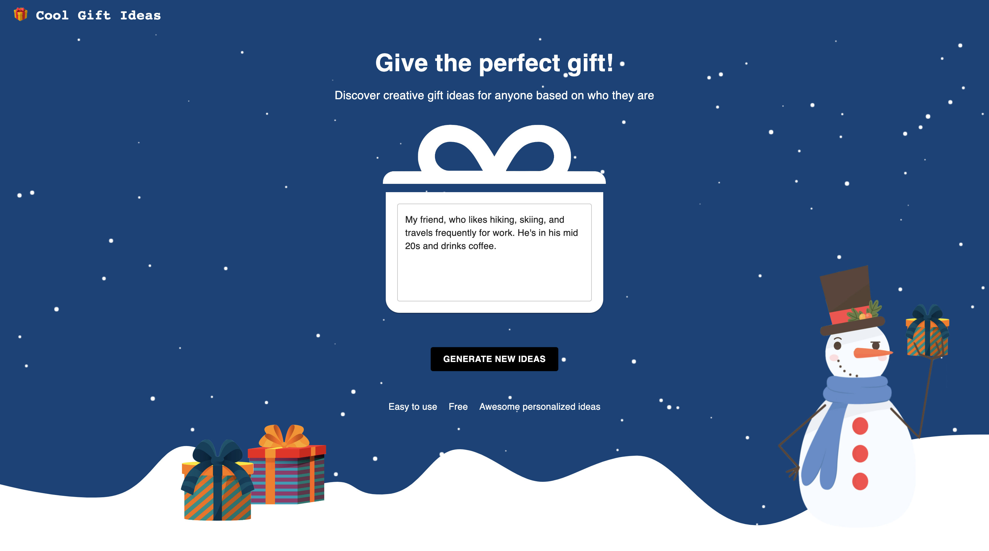 CoolGiftIdeas And 89 Other AI Tools For Gift ideas