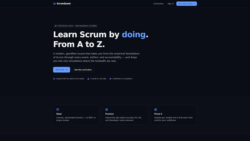Scrumling screenshot 1