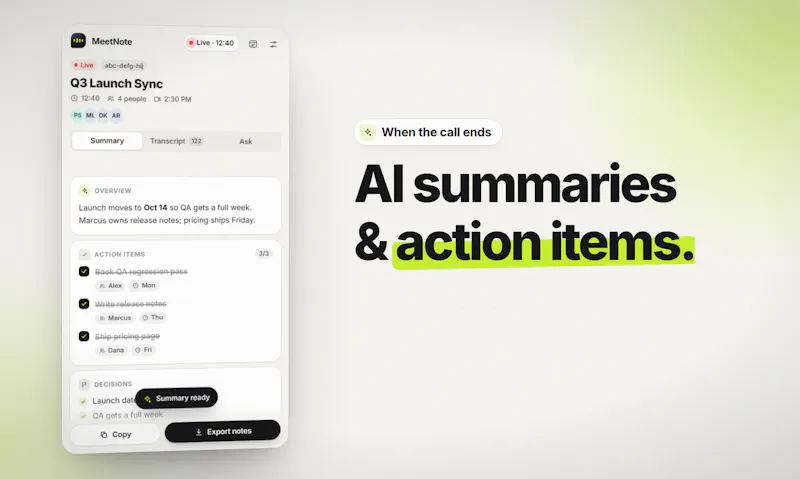 MeetNote screenshot 4