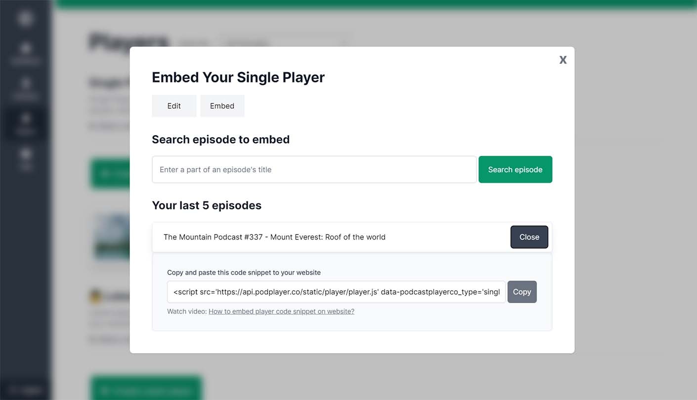 Podplayer gallery image