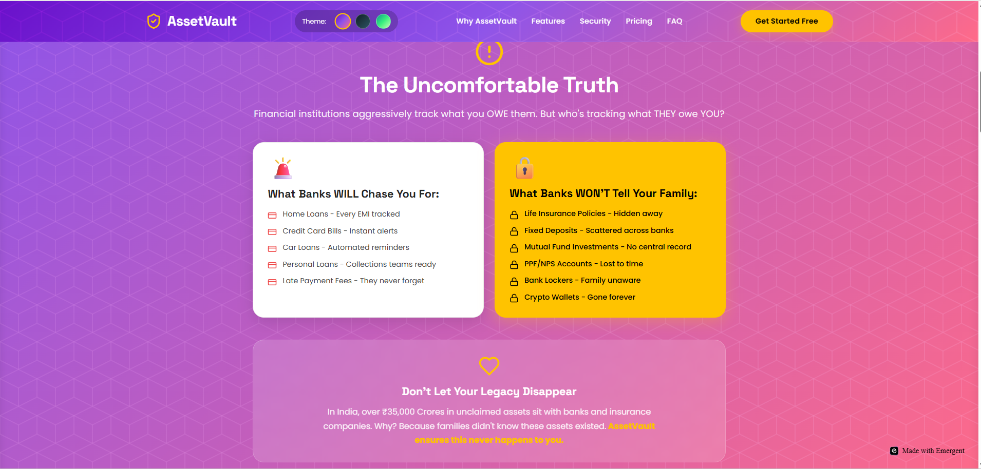 Asset Vault - Screenshot 2 showing product features and functionality