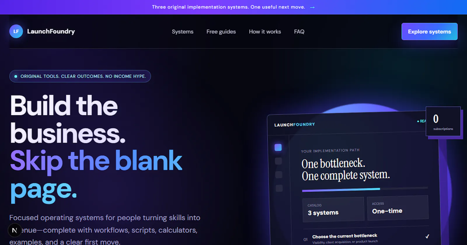 LaunchFoundry Systems screenshot 1