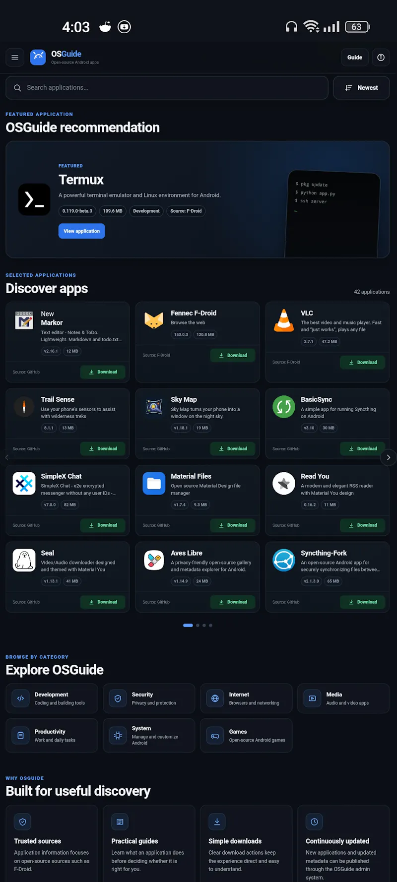 OSGuide screenshot 2