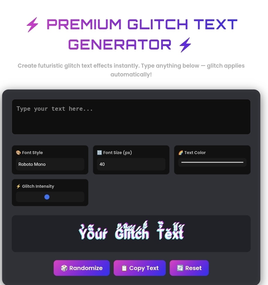 glitchtextgenrator.com gallery image