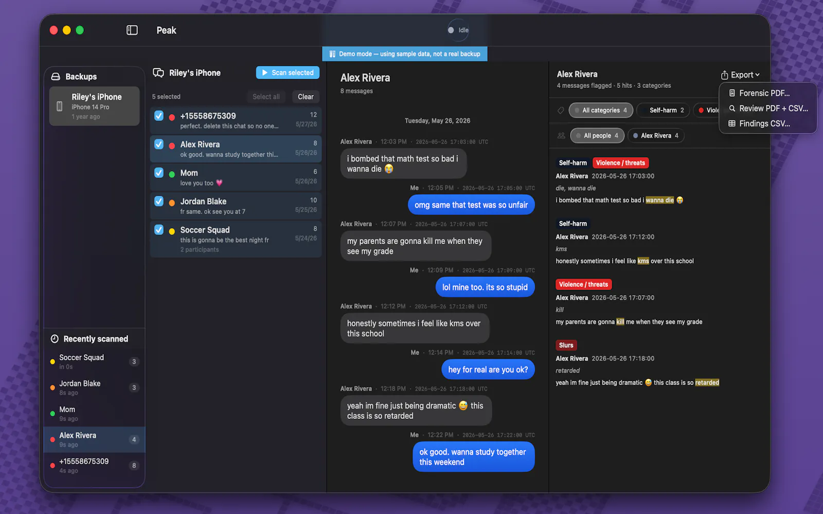 Peak: Message Safety screenshot 4