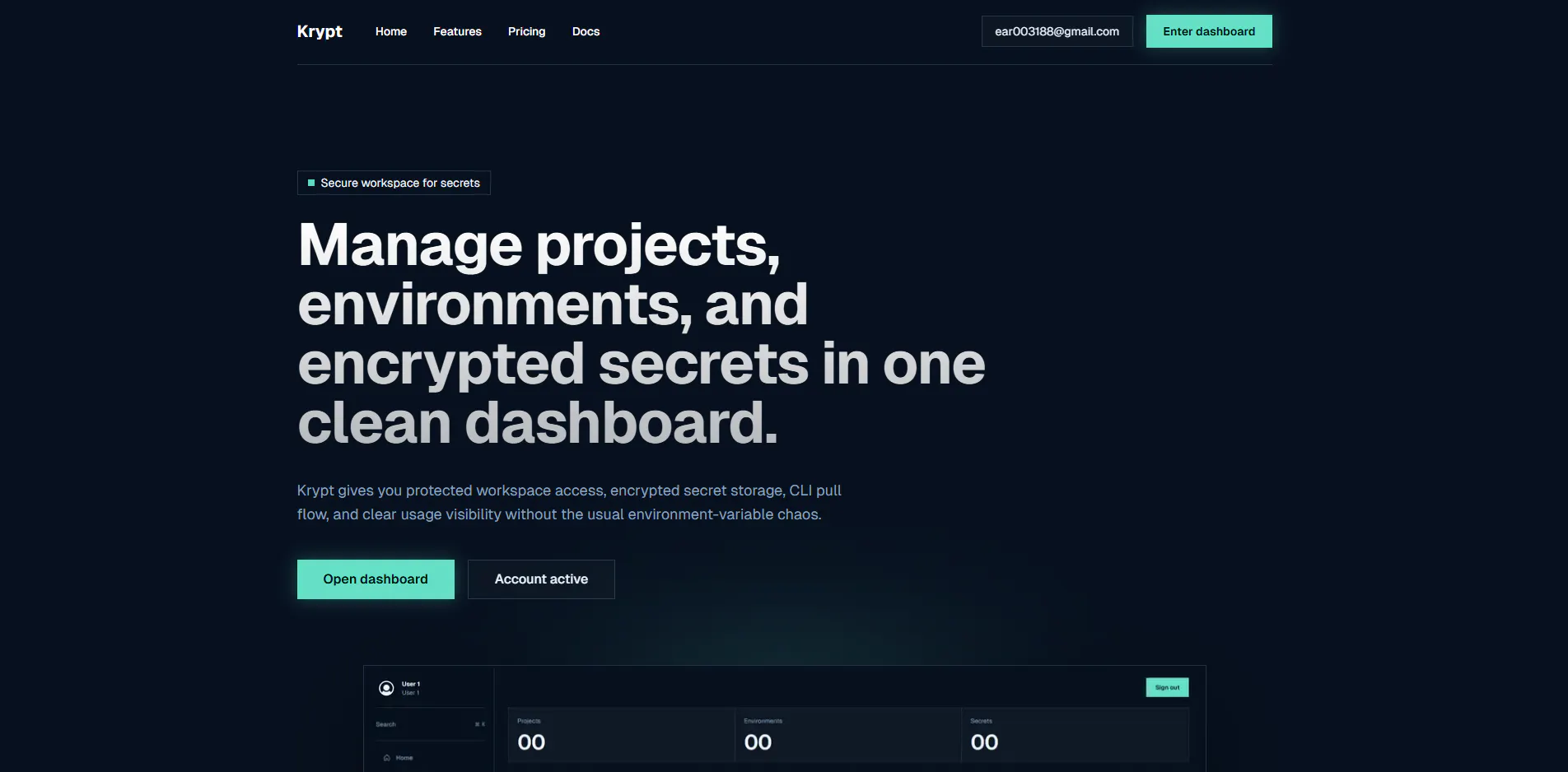 krypt のプロダクトバナー