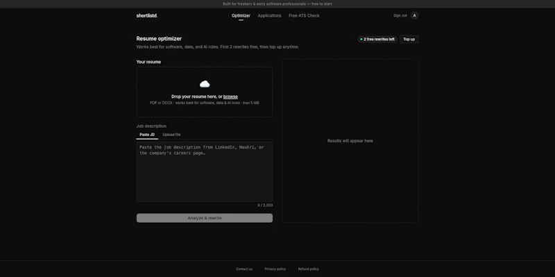 shortlistd screenshot 3