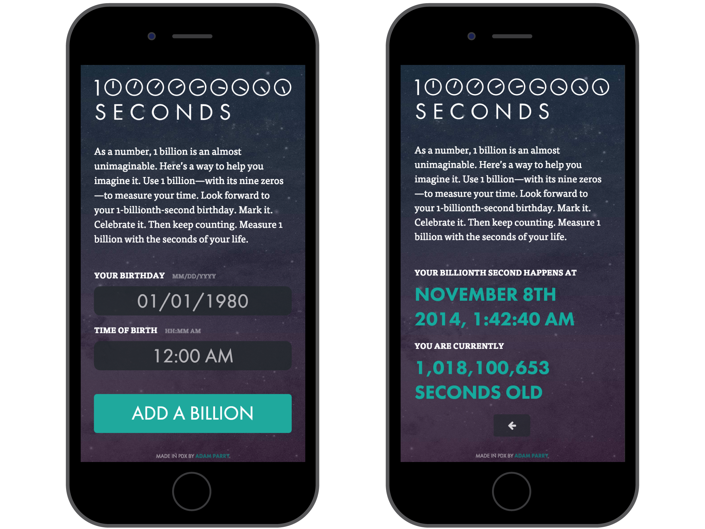Billionth Second Birthday gallery image
