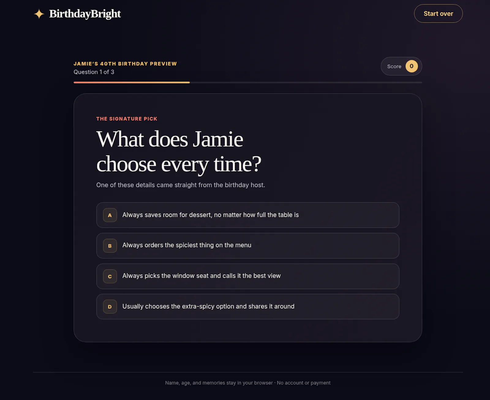 BirthdayBright screenshot 2
