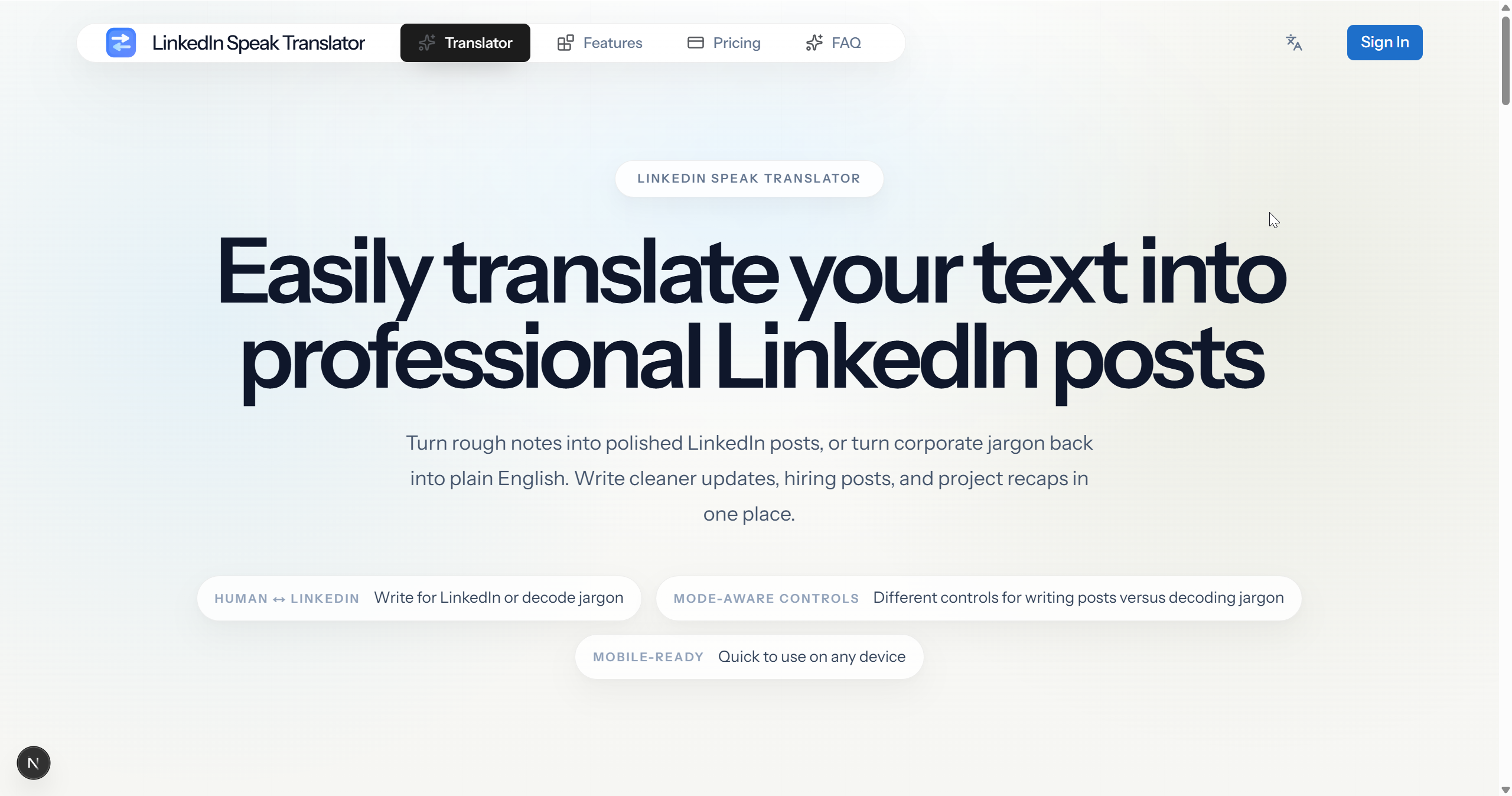 linkedin-speak-translator gallery image