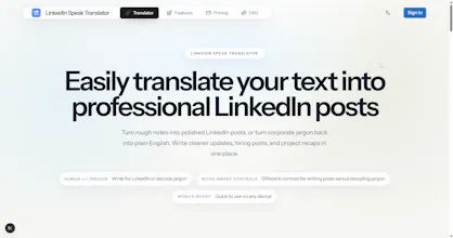 linkedin-speak-translator gallery image