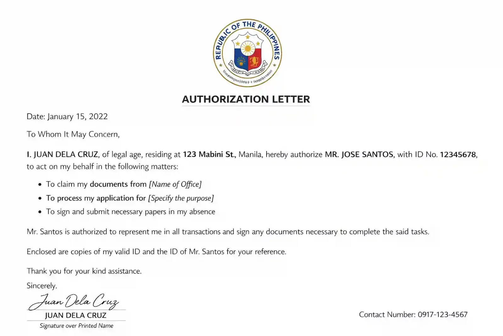 authorizationletterph.com screenshot 1