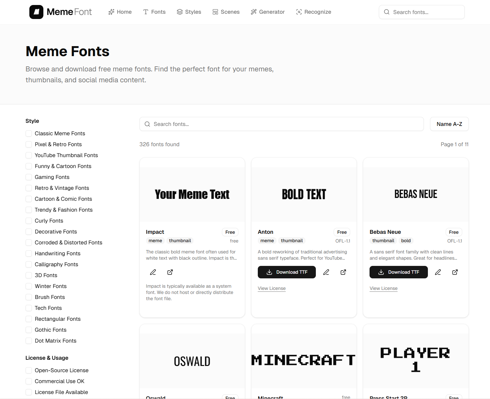 Meme Font gallery image