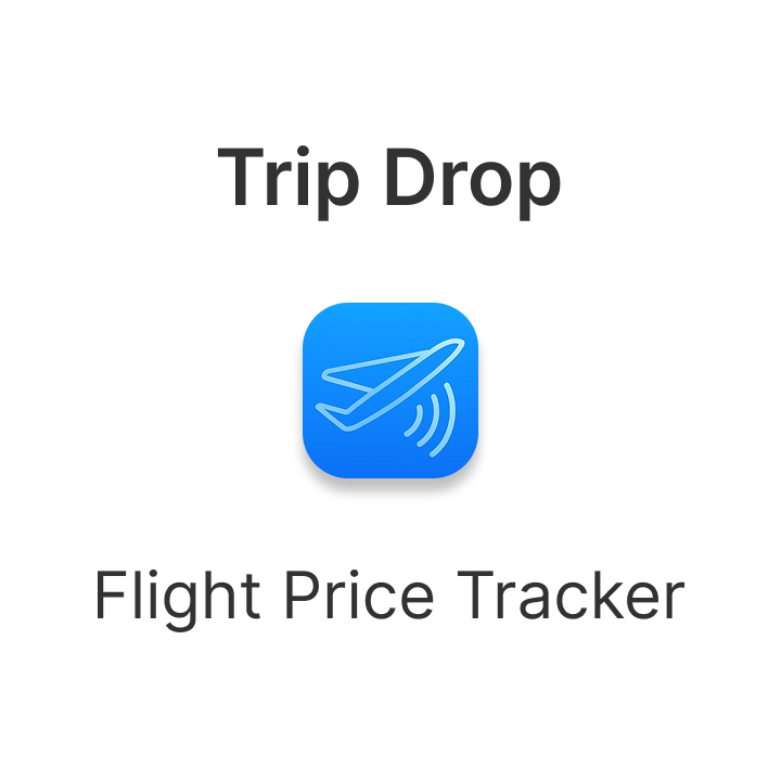 TripDrop - Flights Price Tracking - Product Hunt launch logo and brand identity