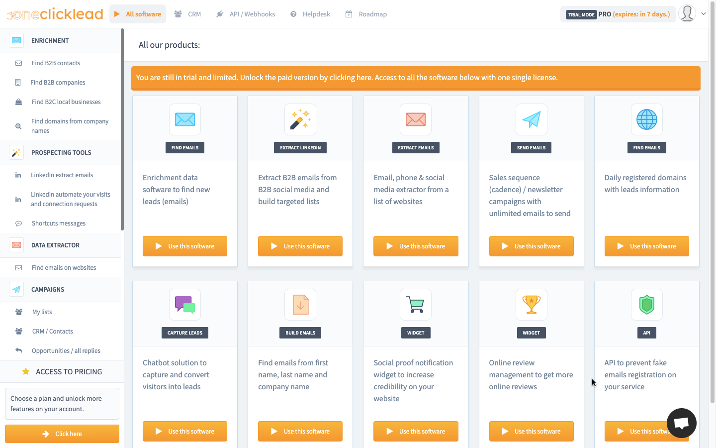 One Click Lead gallery image