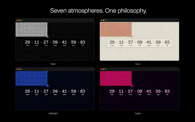 Aevum — Your life, Rendered in real time screenshot 2