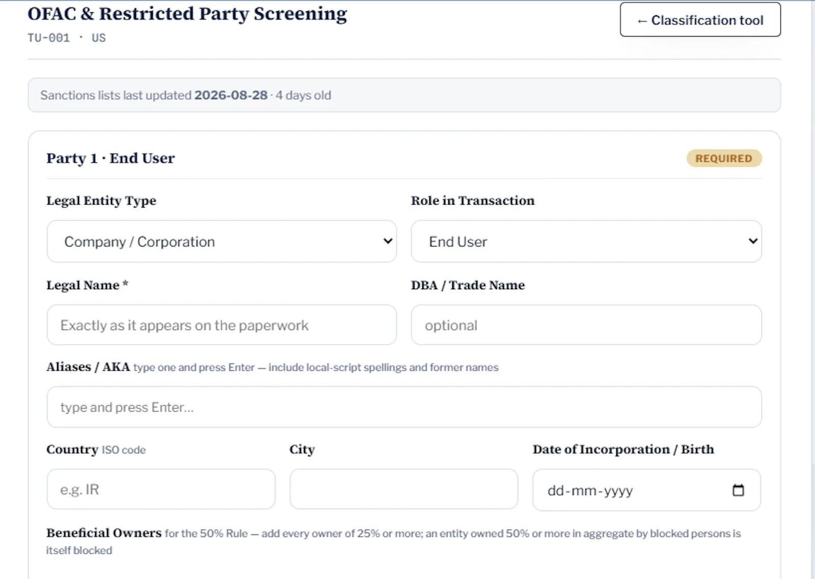 ECCN.help — Export Control Assistant screenshot 3