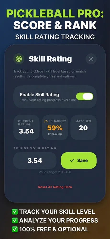 Pickeball Pro - Screenshot 3 showing product features and functionality