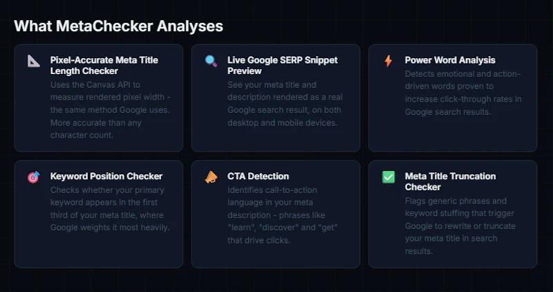 MetaChecker screenshot 2